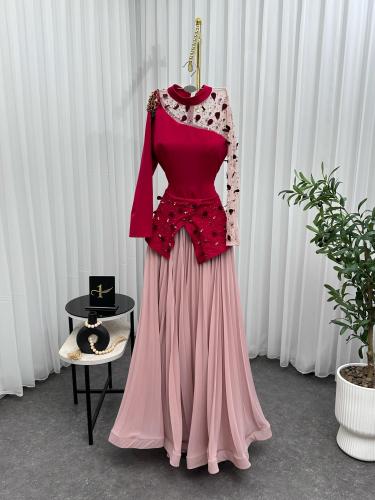 فستان سهره تطريز ملكي فخم