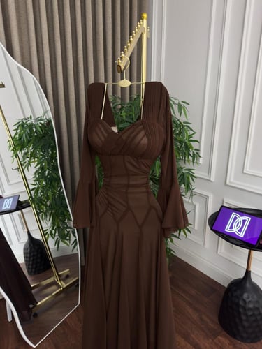 فستان موكا راقي سهره