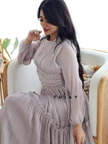 فستان كرنكل ناعم