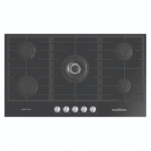 Italian surface gas black glass royal 90cm HIT08