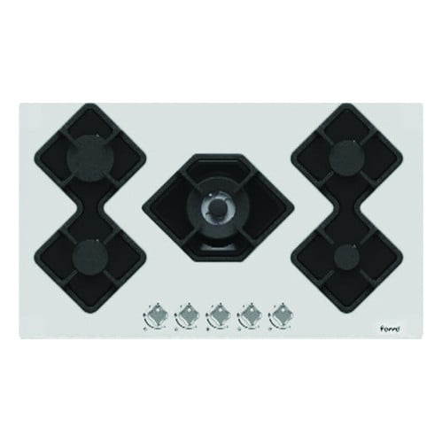 Gas hob 90cm white glass F29