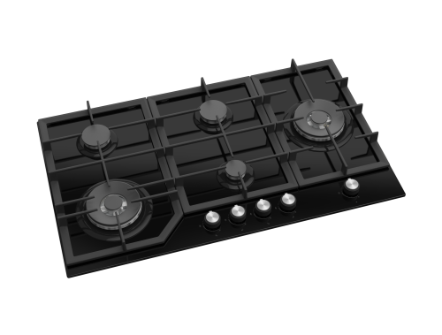 Surface 90cm black glass 5 eyes F76