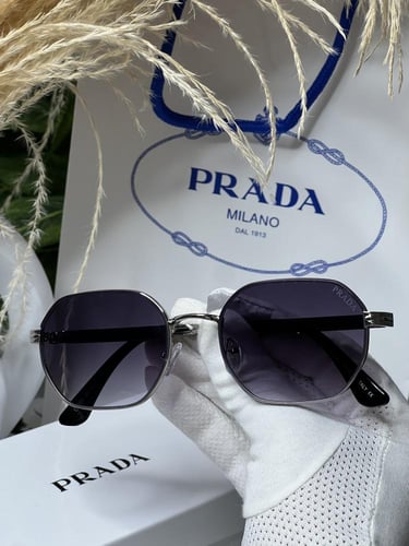 نظارة PRADA أطار فضي