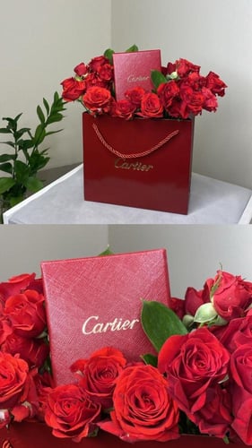 تنسيق ورد طبيعي - صناعي حسب الطلب