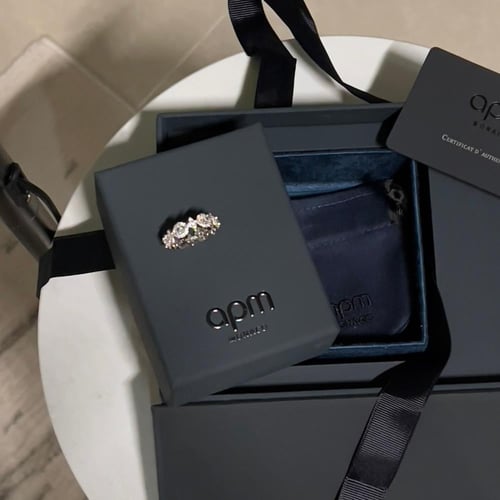 خاتم apm نجوم فضي فضه عيار 925