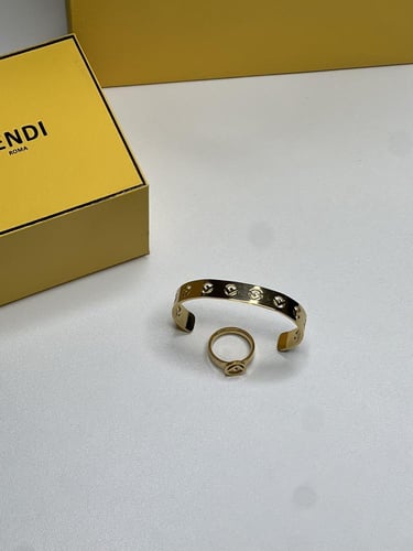 أسوارة فندي معدن ذهبي