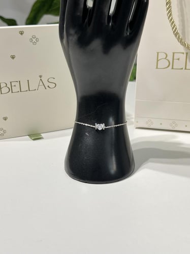 أسوارة قلب فضة عيار 925 لون فضي