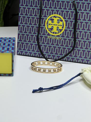 إسوارة TORY BURCH مقاس 14 سم معدن ذهبي