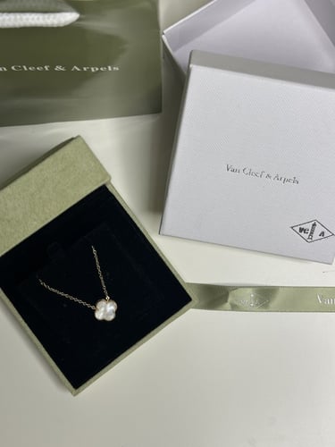 سلسال Van cleef المميز مع حلق