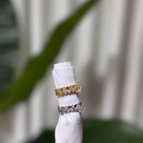 دبلة شوميه ذهبي -فضي تونز