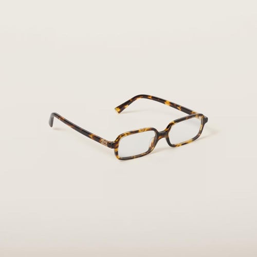 نظارة miu miu أطار تايقر - عدسة مستطيل شفافة