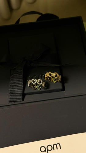 خاتم Down- apm ( فضي -ذهبي )