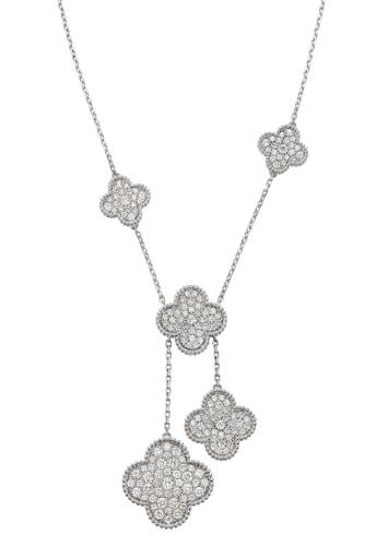 طقم van cleef فضي سلسال + خاتم