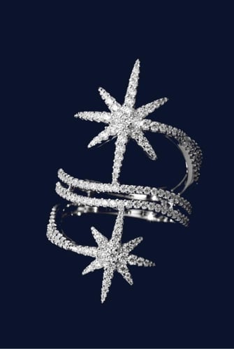 خاتم apm نجمة فضي