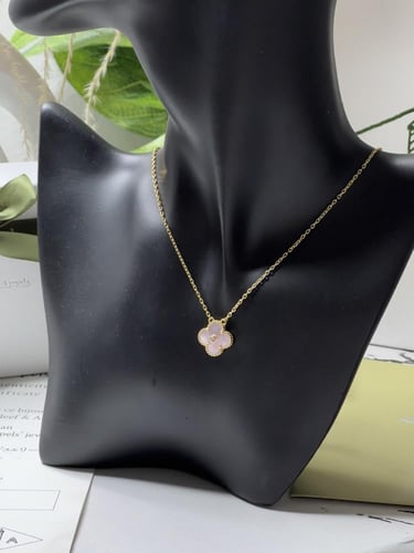 سلسال Van cleef المميز ذهبي -مموج