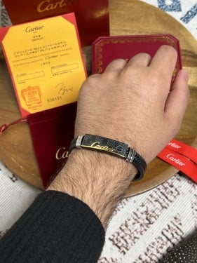 اسوارة Cartier اسود ماستر كواليتي