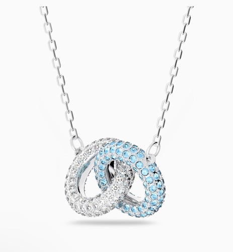 سلسال سوارفيسكي فضي كريستالة