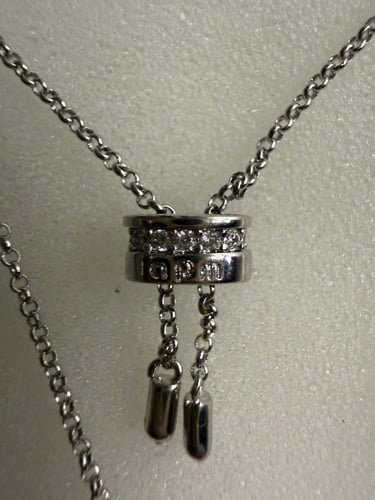 سلسال( فضة عيار 925 ) apm فضي نجوم تشوكر