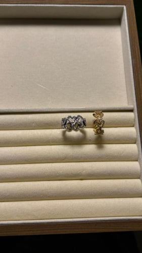 خاتم Down- apm ( فضي -ذهبي )