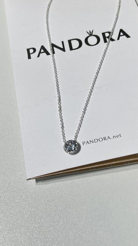 سلسال باندورا PANDORA فضي دائري