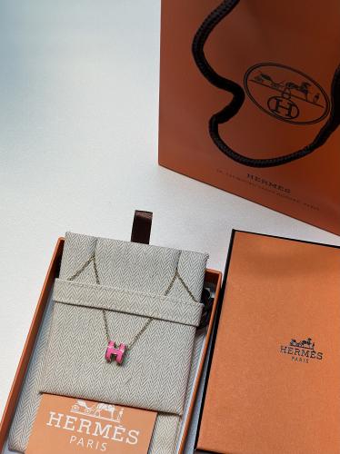 سلسال HERMES معدن ذهبي وردي