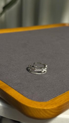 خاتم شوميه مقاسات مفتوحه لون ذهبي - فضي