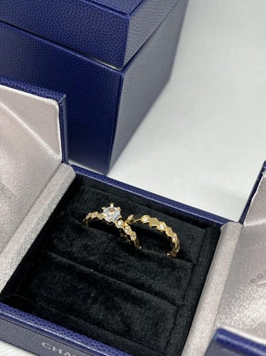 دبلة شوميه ذهبي -فضي تونز