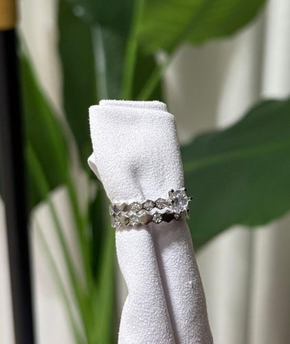 دبلة شوميه ذهبي -فضي تونز