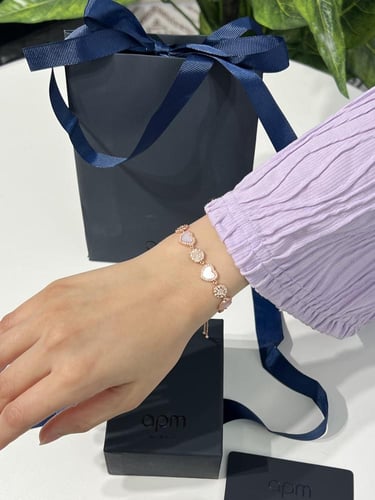 إسوارة apm وردي - روز قولد