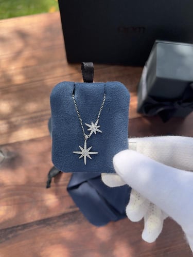 سلسال( فضة عيار 925 ) apm فضي نجوم