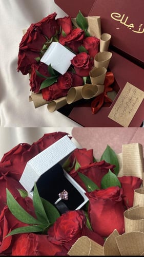 تنسيق ورد طبيعي - صناعي حسب الطلب