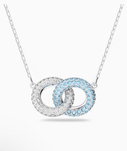 سلسال سوارفيسكي فضي كريستالة