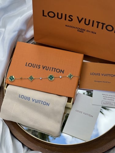 إسوارة LOUIS VUITTON معدن ذهبي أخضر