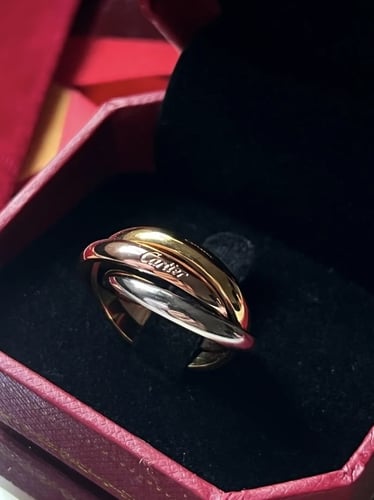 خاتم carter الثلاثي ذهبي -فضي-قولد روز