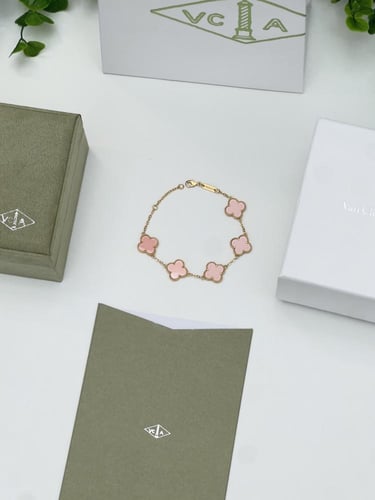 إسوارة Van cleef اذهبي -وردي