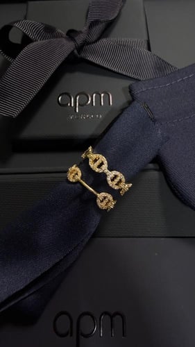 حلق مايلي مارين apm ذهبي