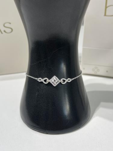 أسوارة فضة عيار 925 لون فضي