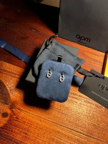 حلق apm مايلي ماربن - فضي