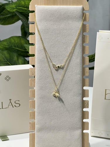 سلسال دورين فضة عيار 925 لون ذهبي