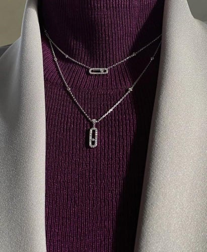 سلسالMESSIKA معدن فضي