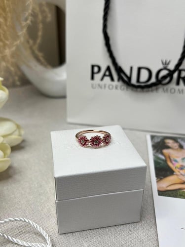 خاتم باندورا PANDORA قولد روز