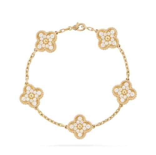 إسوارة Van cleef اذهبي كرستالات