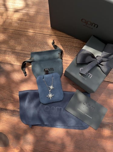 سلسال( فضة عيار 925 ) apm فضي نجوم