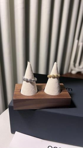 خاتم apm فضي -ذهبي