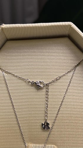 سلسال سوارفيسكي فضي كريستالة