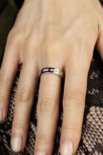 خاتم LOVE من MORSE CODE-apm