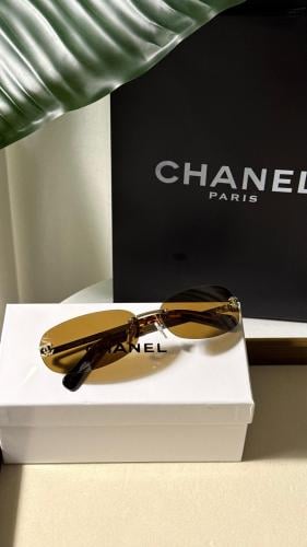 نظارة CHANEL - أطار فضي - عدسة اسود