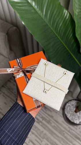سلسال HERMES معدن ذهبي