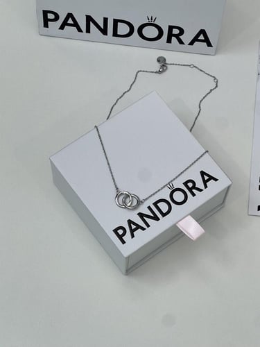 سلسال باندورا PANDORA فضي مع كرستال
