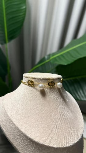 إسوارة Christian Dior ذهبي-فضي